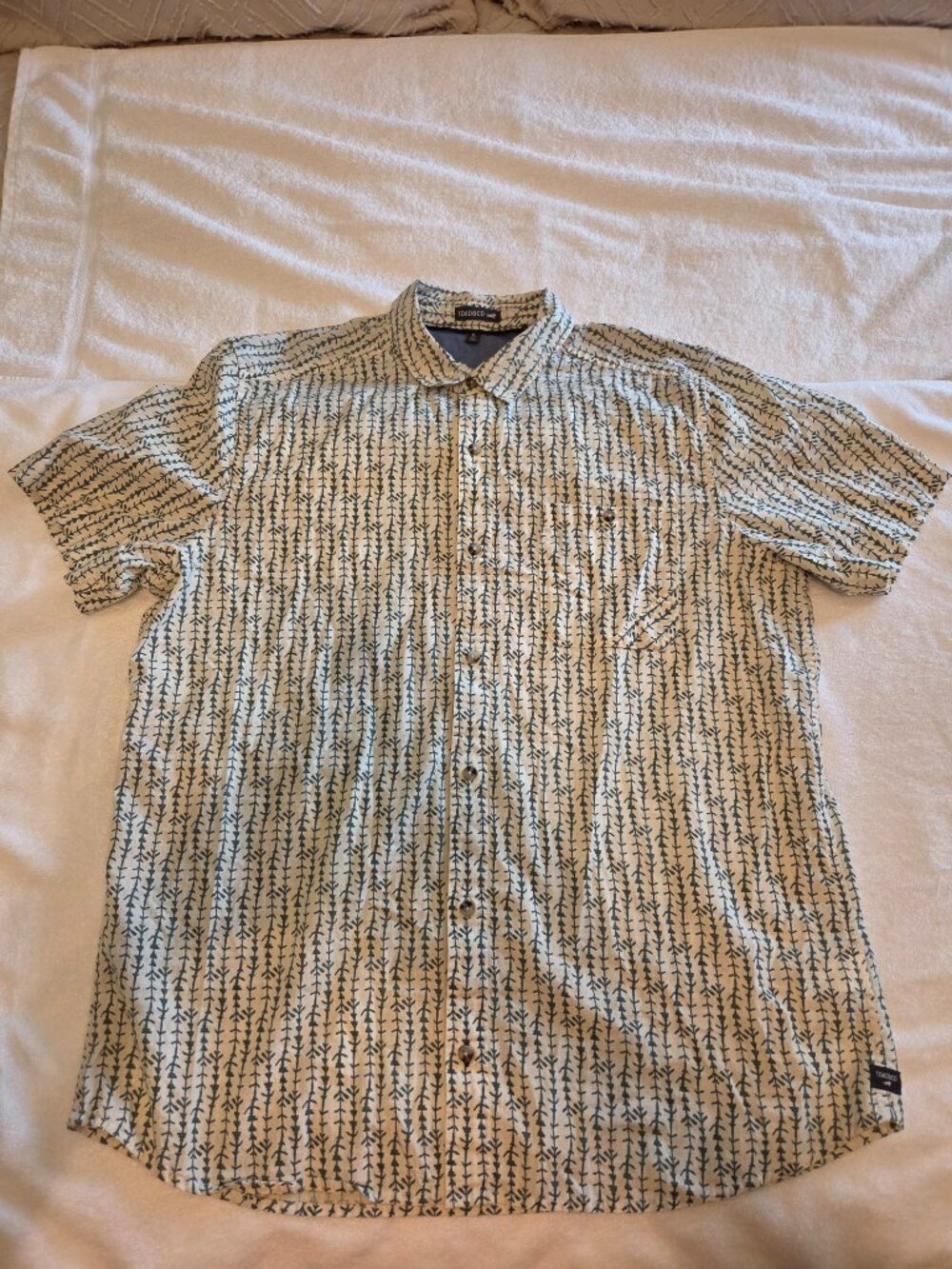 Mens Toad & Co Fletch Print Shirt Sz XL